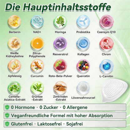 𝗢ffizieller Shop | 🇩🇪𝖲𝗎𝗋𝗀𝗈ᴎ𝗂𝗑® 𝗠𝗼𝗿𝗶𝗻𝗴a · 𝗕erberin ＆ NAD＋10-IN-1 𝗙ortschrittliches 𝗡ano-Mikronadel-𝑷𝒇𝒍𝒂𝒔𝒕𝒆𝒓 (1x täglich, sichtbare Veränderungen in 7 Tagen) 🥗 Für Adipositas, Herz-Kreislauf-Gesundheit, Diabetes, Schlafapnoe, Gelenkprobleme u.v.m