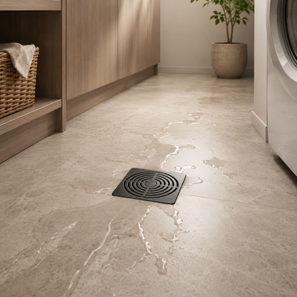 Premium Matte Black Linear Floor Drain – High-Speed Drainage System with Anti-Odor Core & Removable Strainer