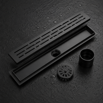 Premium Stainless Steel Linear Shower Drain with Removable Strainer | Fast Drainage | Modern Bathroom Floor Drain