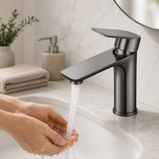 Modern Single-Handle Bathroom Faucet with Soft Aerated Water Flow